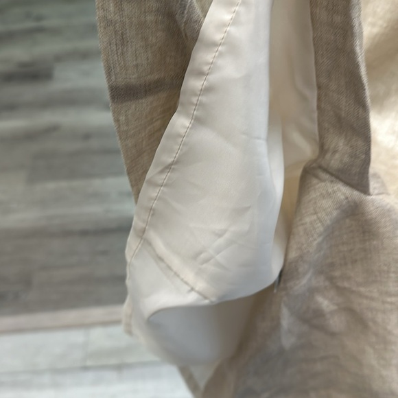 MASANO 100% silk linen midi dress size 4 - Picture 10 of 12